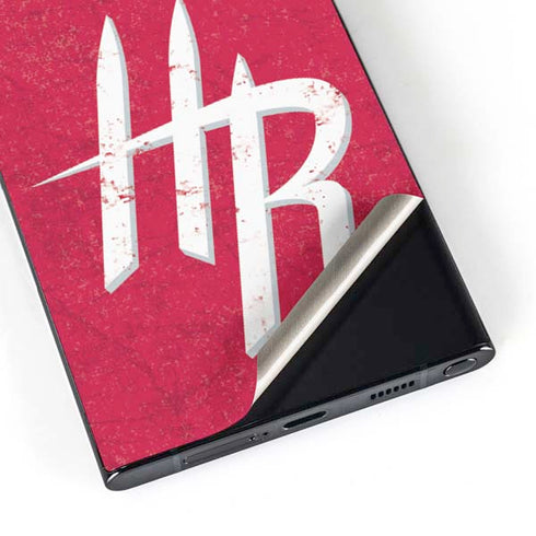NBA Houston Rockets Distressed Galaxy S25 Ultra Skin